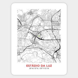 Estadio Da Luz Map Design Sticker